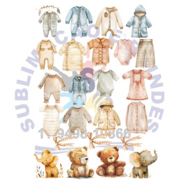 Cartela Termocolante Aplique A4 Estampa Digital BOHO BABY LILLY BUMBLEBEE 1